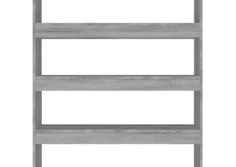 Bibliotecă/Separator cameră, gri sonoma, 100x30x135 cm - 3/5