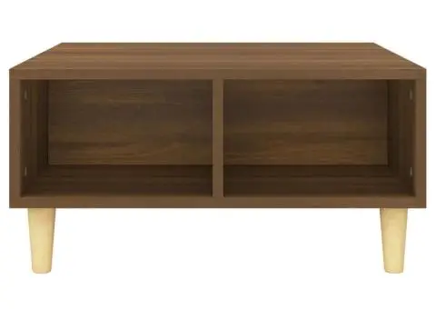 Masă de cafea, stejar maro, 60x60x30 cm, lemn prelucrat - 4/5