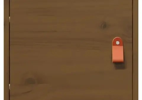 Dulap de perete, maro miere, 31,5x30x30 cm, lemn masiv de pin - 5/5