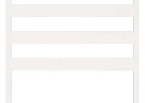 Tăblie de pat, alb, 106x4x100 cm, lemn masiv de pin - 4/5