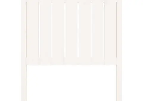 Tăblie de pat, alb, 81x4x110 cm, lemn masiv de pin - 4/5