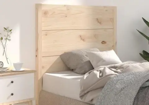 Tăblie de pat, 96x4x100 cm, lemn masiv de pin - 1/5