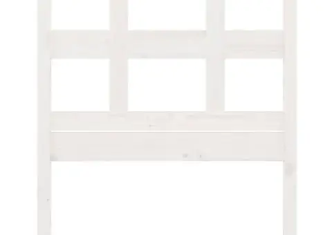 Tăblie de pat, alb, 95,5x4x100 cm, lemn masiv de pin - 4/5