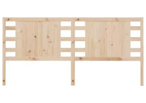 Tăblie de pat, 156x4x100 cm, lemn masiv de pin - 3/5