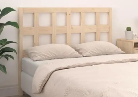 Tăblie de pat, 140,5x4x100 cm, lemn masiv de pin - 1/5