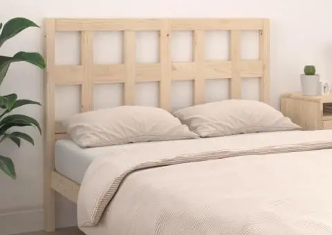 Tăblie de pat, 140,5x4x100 cm, lemn masiv de pin - 3/5