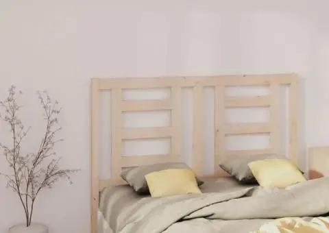 Tăblie de pat, 156x4x100 cm, lemn masiv de pin - 1/5