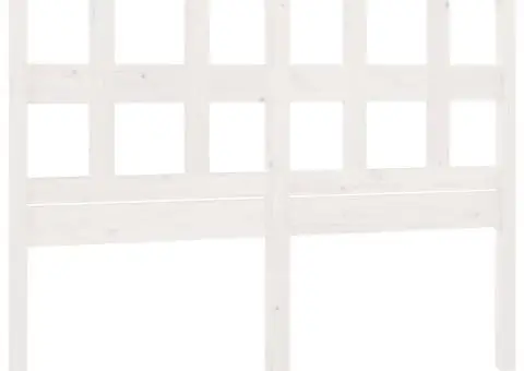 Tăblie de pat, alb, 185,5x4x100 cm, lemn masiv de pin - 2/5