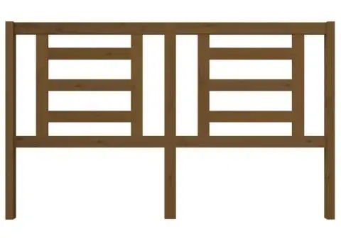 Tăblie de pat, maro miere, 166x4x100 cm, lemn masiv de pin - 3/5