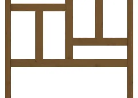 Tăblie de pat, maro miere, 80,5x4x100 cm, lemn masiv de pin - 4/5