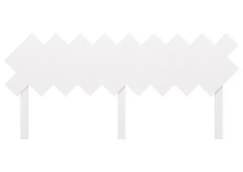 Tăblie de pat, alb, 178x3x80,5 cm, lemn masiv de pin - 4/5