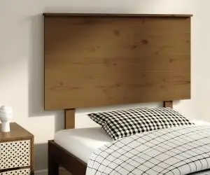 vidaXL Tăblie de pat, maro miere, 104x6x82,5 cm, lemn masiv de pin