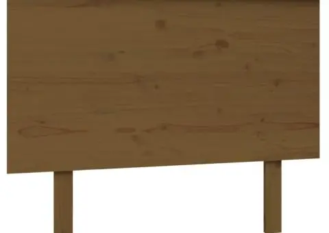 Tăblie de pat, maro miere, 104x6x82,5 cm, lemn masiv de pin - 2/5