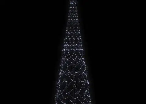 Brad de Crăciun conic, 3000 LED-uri, alb rece, 230x800 cm - 4/5