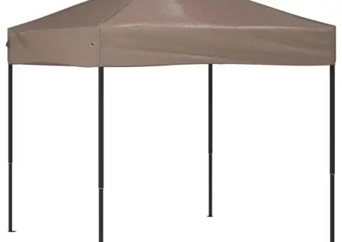 Cort pliabil pentru petrecere, gri taupe, 2x2 m - 2/5