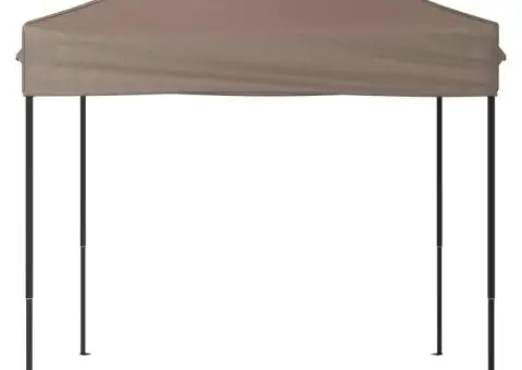 Cort pliabil pentru petrecere, gri taupe, 2x2 m - 3/5