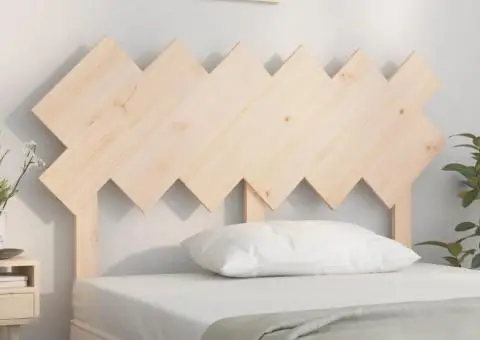 Tăblie de pat, 132x3x81 cm, lemn masiv de pin - 1/5