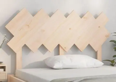 Tăblie de pat, 132x3x81 cm, lemn masiv de pin - 3/5