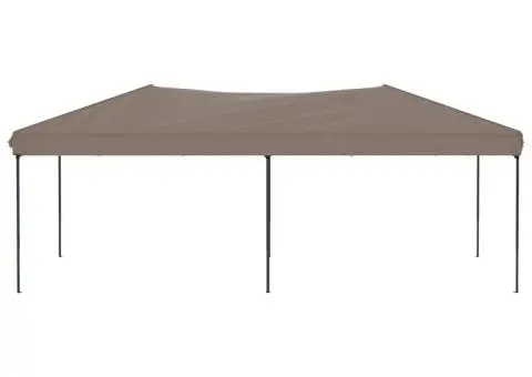 Cort pliabil pentru petreceri, gri taupe, 3x6 m - 3/5