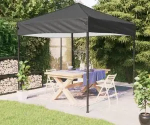 vidaXL Cort pliabil pentru petrecere, antracit, 3x3 m