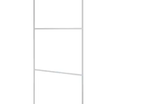 Paravan duș walk-in argintiu 100x195 cm sticlă ESG transparentă - 2/5