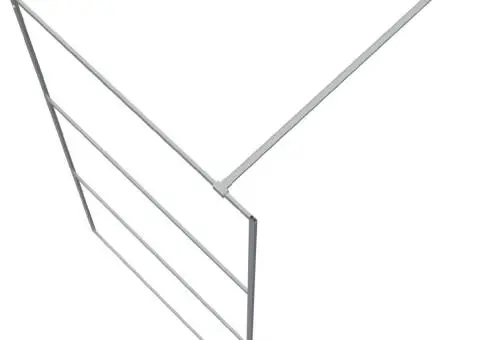 Paravan duș walk-in argintiu 100x195 cm sticlă ESG transparentă - 5/5
