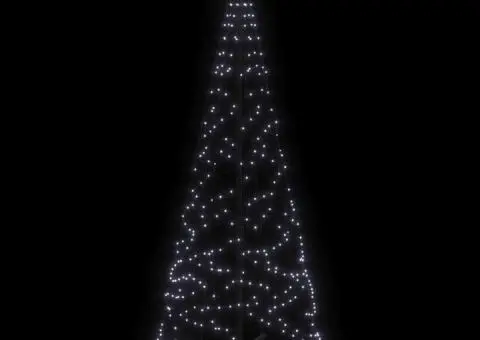 Brad de Crăciun conic, 200 LED-uri, alb rece, 70x180 cm - 4/5