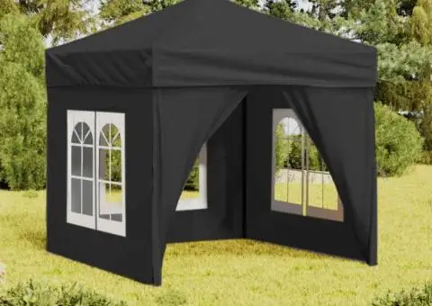 Cort pliabil pentru petrecere, pereți laterali, antracit, 2x2 m - 1/5