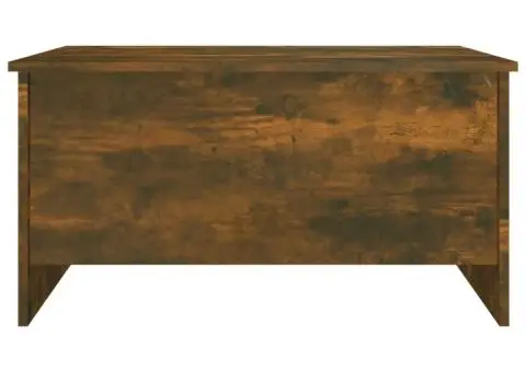 Măsuță de cafea, stejar fumuriu, 80x55,5x41,5cm, lemn prelucrat - 4/5