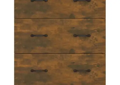 Dulap, stejar fumuriu, 69,5x34x90 cm, lemn compozit - 5/5