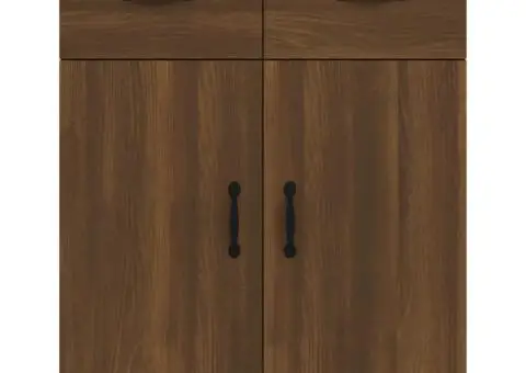 Dulap, stejar maro, 69,5x34x90 cm, lemn prelucrat - 5/5