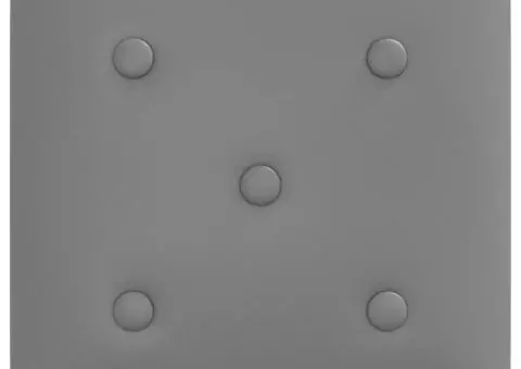 Panouri perete 12 buc. gri, 30x30 cm, piele ecologică, 1,08 m² - 5/5