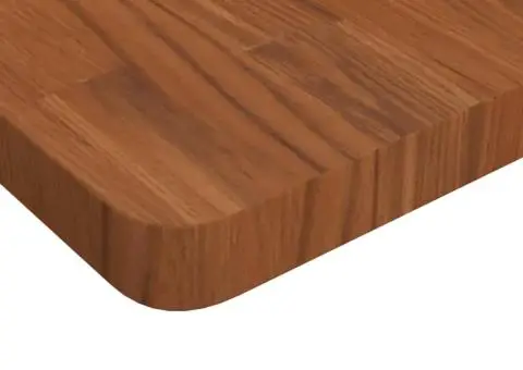 Blat de masă pătrat maro închis 90x90x4 cm lemn stejar tratat - 3/4