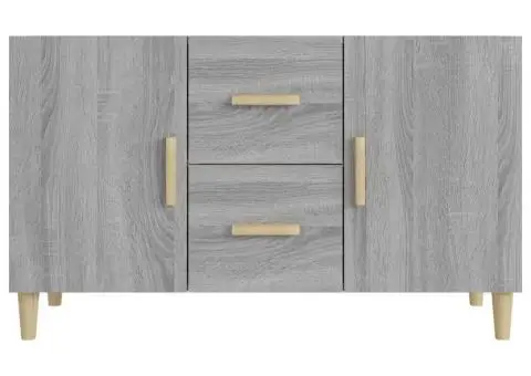 Servantă, gri sonoma, 100x36x60 cm, lemn compozit - 3/5