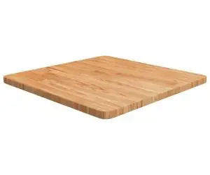 vidaXL Blat masă pătrat maro deschis 60x60x2,5 cm lemn stejar tratat