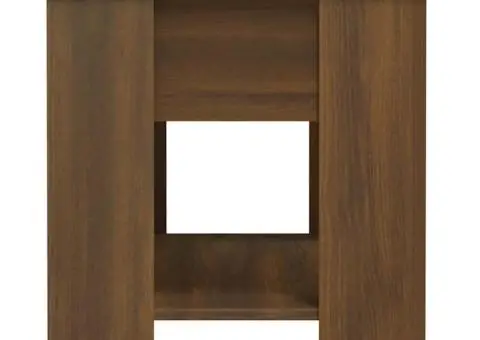 Măsuță de cafea, stejar fumuriu, 101x49x52 cm, lemn prelucrat - 5/5