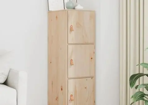 Dulap înalt, 34x40x108,5 cm, lemn masiv de pin - 1/5