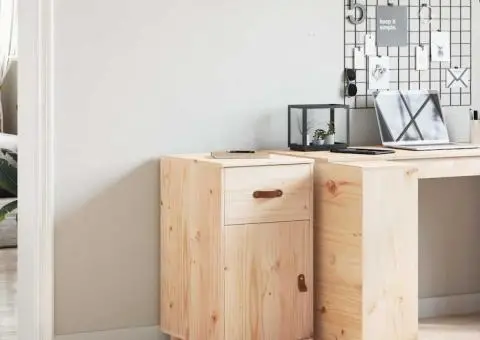 Dulap de birou, 40x50x75 cm, lemn masiv de pin - 1/5