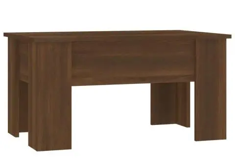 Măsuță de cafea, stejar maro, 79x49x41 cm, lemn prelucrat - 2/5