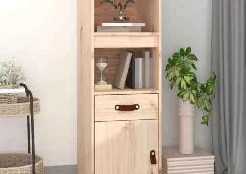 Dulap înalt, 34x40x108,5 cm, lemn masiv de pin - 1/5