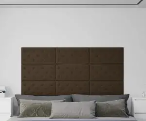 vidaXL Panouri perete 12 buc. maro, 60x30 cm piele ecologică 2,16 m²