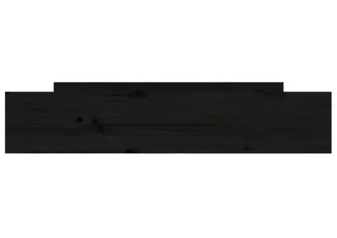 Sertare pentru pat, 2 buc., negru, lemn masiv de pin - 4/5