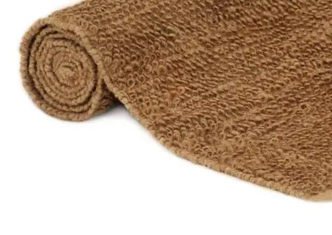 Covor buclat lucrat manual, 160x230 cm, iută și bumbac - 3/5