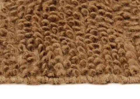 Covor buclat lucrat manual, 160x230 cm, iută și bumbac - 4/5