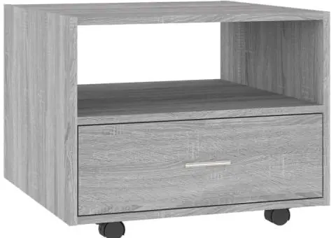 Măsuță de cafea, gri sonoma, 55x55x40 cm, lemn prelucrat - 2/5