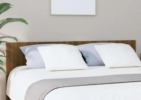 Tăblie de pat, stejar maro, 200x1,5x80 cm, lemn compozit - 1/5