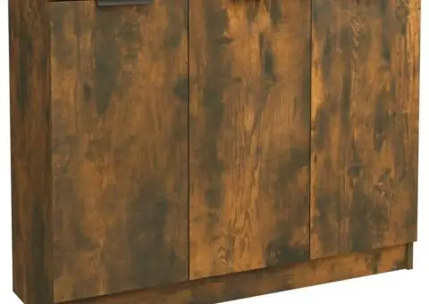 Servantă, stejar fumuriu, 90,5x30x70 cm, lemn prelucrat - 2/5