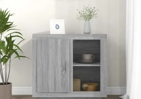 Dulap, sonoma gri, 80x40x75 cm - 1/5