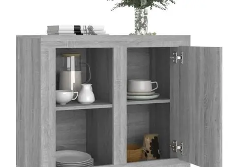 Dulap, sonoma gri, 80x40x75 cm - 4/5