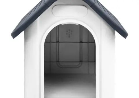 Cușcă de câini, gri, 59x75x66 cm, polipropilenă - 2/5